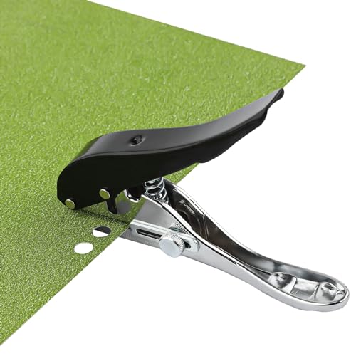 Tissting Lochzange Papier, 8mm Rund Einzelloch Lochstanzer 25mm Verstellbarer Papierstanzer Basteln Stanzzange Klein Metall Locher für Etiketten, Karten, Handwerk