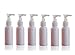 Botella dispensadora de jabón de plástico multicolor de 50 ml con bombas blancas para loción/jabón, botella pequeña rellenable de viaje, paquete de 6 unidades (blanco)