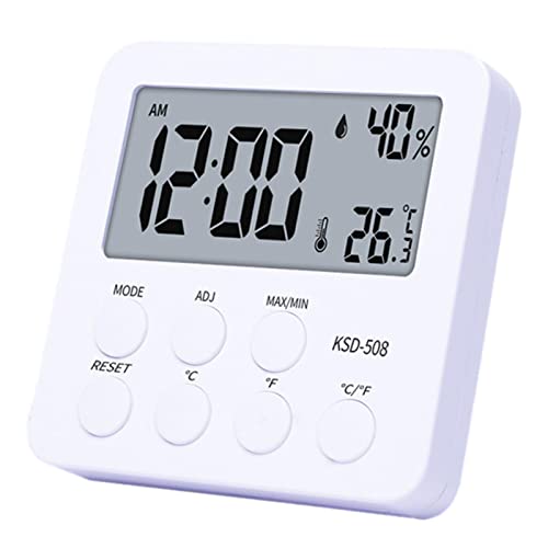 Littryee Temperature Humidity Sensor, Smart Temperature Humidity Monitor, Digital Hygrometer Indoor Thermometer with LCD Display, Wall Mounting MagnetsTemperature Humidity Remote Monitor for Home
