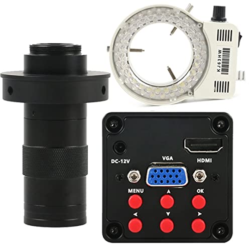 �������L�b�g IMX307�Z���T�[1080p HDMI�r�f�I�������J���� �����������Y�A�_�v�^�[ (Color : 40mm with Light, Size : Black)
