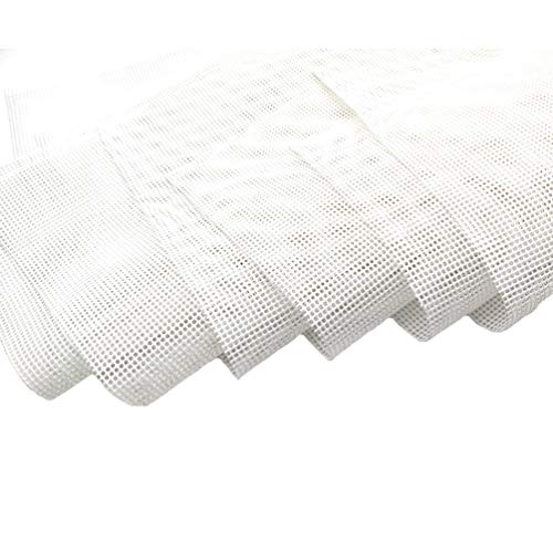 6 PCS Square Silicone Dehydrator Sheets Non-stick Fruit Dehydrator Mats, Reusable Steamer Mat Mesh Sheet for Fruit Dryer