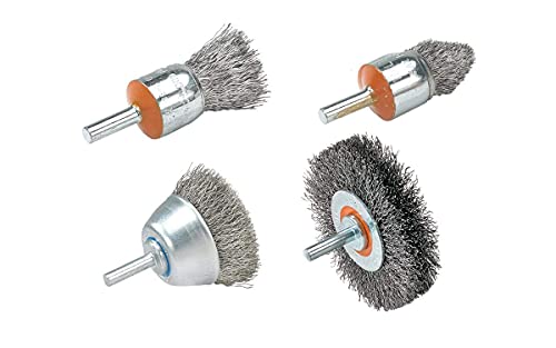 Image of Walter 13C055 Crimped Wire Mounted Brush - 1 /2 in. Stainless Steel Brush