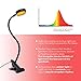hooga Headboard Clip On Reading Light, Blue Light Blocking, Amber LED Night Light for Reading in Bed, at Computer or Desk. Day/Night Modes for White/Amber Light. 1600K Sleep Aid Light Black