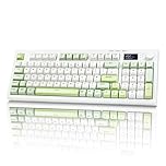 Bangsanth Wireless Keyboard, Quiet Keyboard for Work, Tri-mode BT5.0/2.4GHz/USB-C, RGB Backlight, 94-Key Creamy, Anti-ghosting Keys, Compatible with PC, Mac, Gaming Consoles