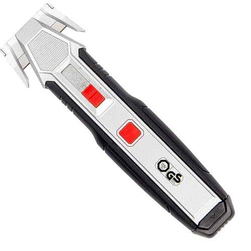 WEDO Cortador de láminas y raspador 2 en 1, cuchillo para cortar láminas con rascador integrado