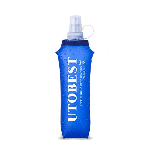 UTOBEST Soft Flask TPU Botella Hidratacion Running Trail Botella de Agua Flexible (250ml)