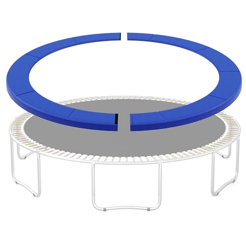 SONGMICS Replacement Trampoline Safety Pad Mat, 14 ft (168 Inches) Removable Spring Cover, UV-Resistant, Tear-Resistant, Edge Protection, Standard Size, Cobalt Blue USTP142Q01