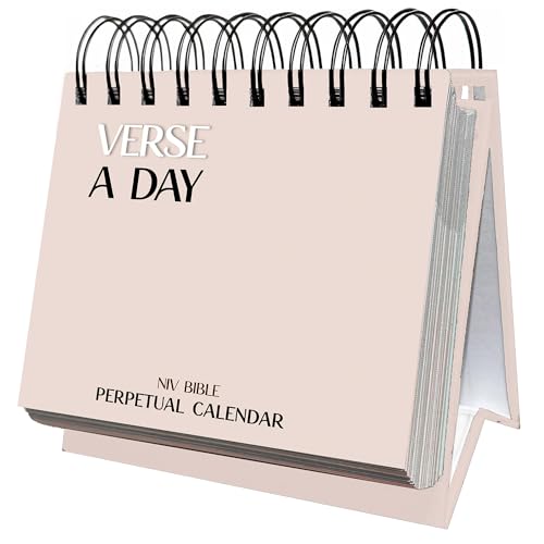 Verse A Day Perpetual Calendar | Enjoy it Year After Year, 365 Christian Verses from the NIV Bible to Inspire Your Daily Devotional, Positive Inspirational Religious Daily Verses for Men & Women