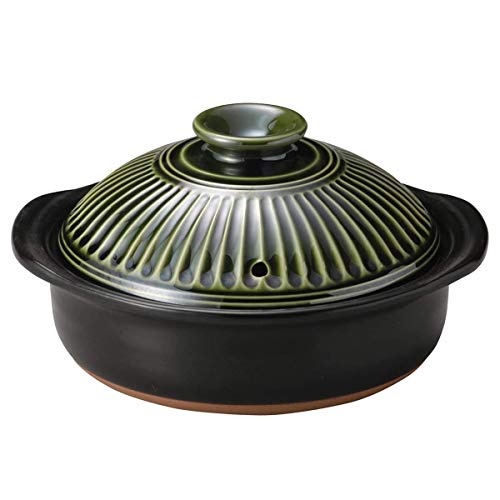 Kochgeschirr aus Keramik, Reiskocher aus Ton, runder Keramikauflauf, japanischer Hot Pot, Suppentopf, hitzebeständiger Reisgefäß aus Steingut,