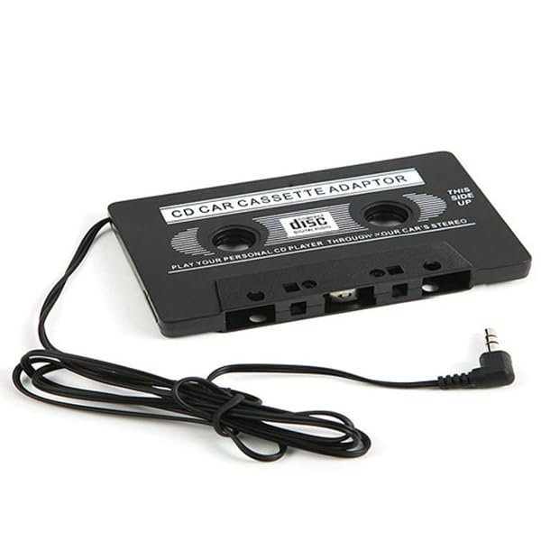 CASSETTE AUTO ADATTATORE JACK CUFFIE AUDIO 3.5mm MP3 CD DVD MP4 USB