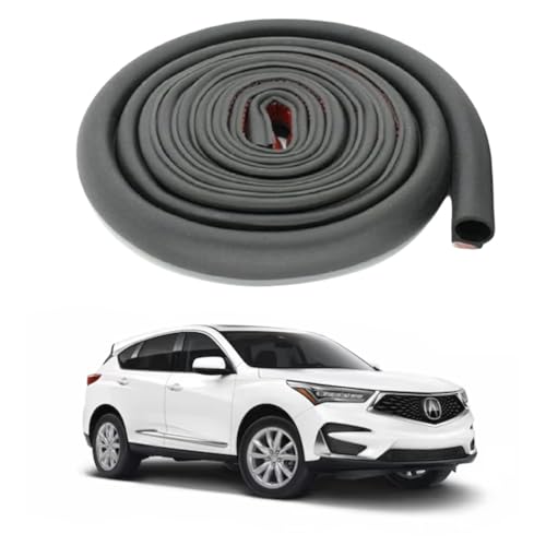 Hukimoyo 4M D Shape Car Edge Guard Protector Rubber Tape Trim Rubber Strip Seal Protector Car Window Door Edge Guards for Most Car Door Seal Strip Universal Fit