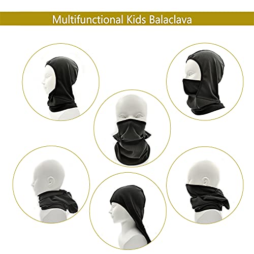 Image of Kids Balaclava Ski Mask Windproof Fleece Neck Warmer Gaiter Winter Face Warmer for Cold Weather Boys Girls