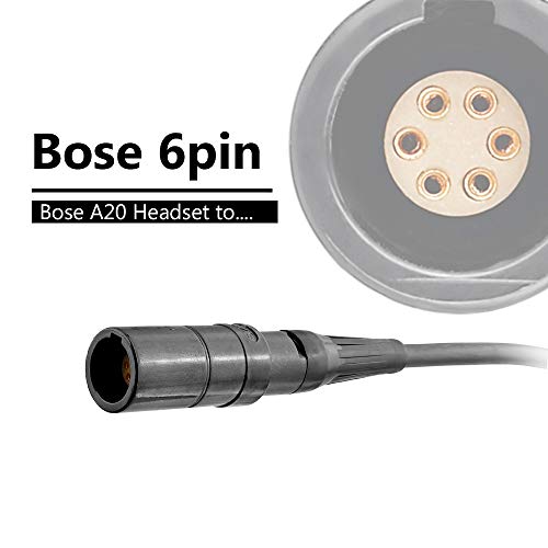R SPIDER WIRELESS Aviation Headset to General Aircraft (GA) Adapter for Bose A20 Lemo 6Pin by R SPIDER WIRELESS - Image 3
