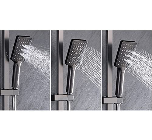 Colonne de douche moderne avec robinet de douche et douchette réglable - 4