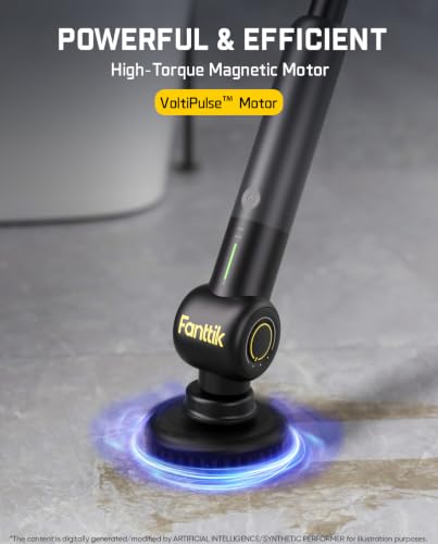 Fanttik Flip G9 Pro Electric Spin Scrubber w/ 6 Brush Heads & Adjustable Angle (Black or White) - image 2