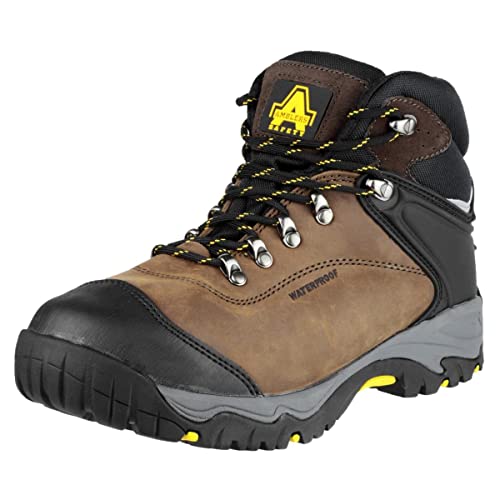 Chaussures de sécurité montantes imperméables marron Amblers Safety FS993