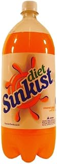 Sunkist Zero Sugar Orange Soda, 2 L Bottle