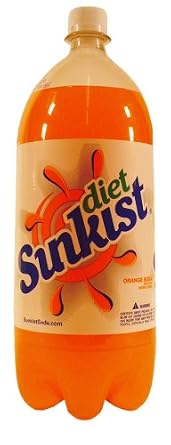 Sunkist Zero Sugar Orange Soda, 2 L Bottle