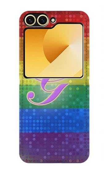 Carcasa Samsung Galaxy Z Flip 6 LGTB Rainbow de diseño rígido y protección anticaídas