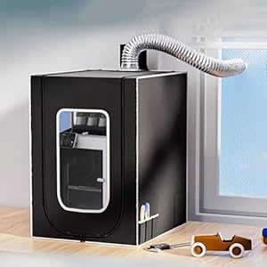 3D-printerbehuizing met ventilaties...