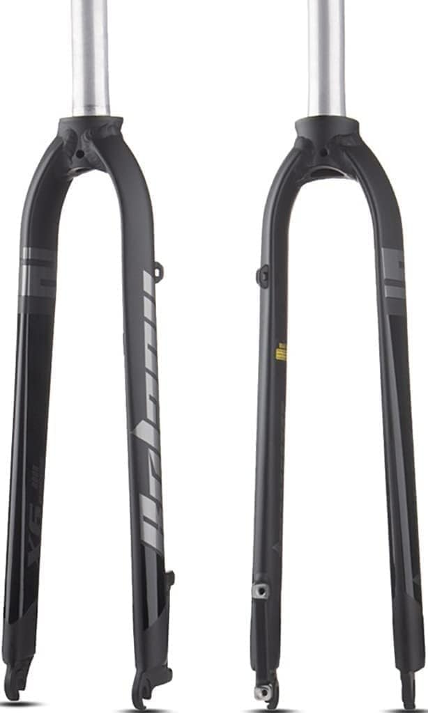 HOMSXPAC Bicycle Front Fork 26/27.5/29" 1-1/8" 2.35" Pneumatic Disc Brake Rigid MTB Bike Aluminum Alloy Accessories A,29in