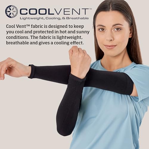 Image of UV Sun Protection Arm Sleeves - UPF 50 Cooling Compression Sleeves for Men & Women - Arm Cover /Protector for Basketball, Voleyball, Golf, Baseball, Football, Running, Cycling & Other Outdoor Sports
