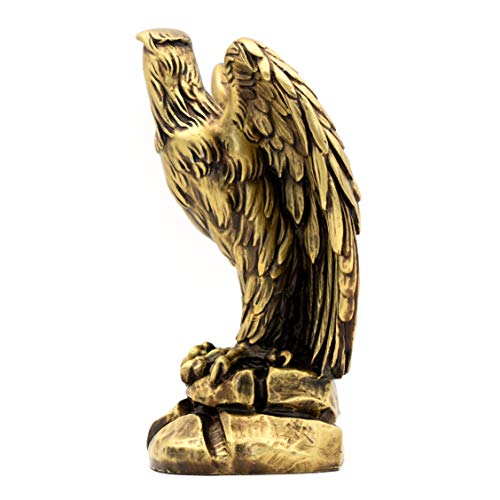 Estatua de águila placas de bronce 9.5 in miniatura 3