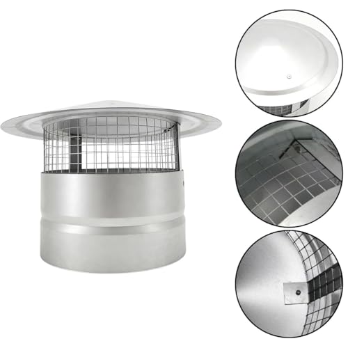 Tubo de chimenea con deflector de lluvia de acero inoxidable 304 de alta densidad 3