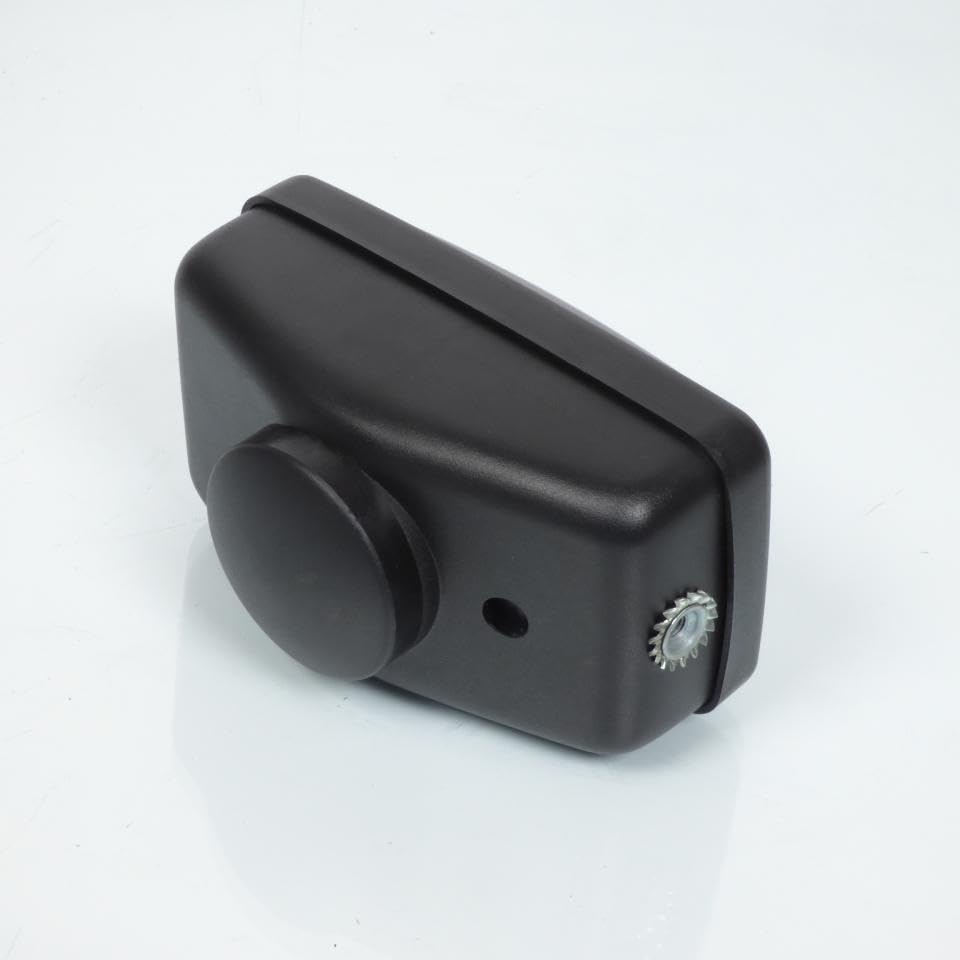 Guia Ottico faro anteriore rettangolare nero vetro trasparente compatibile con MBK 51 mobylette