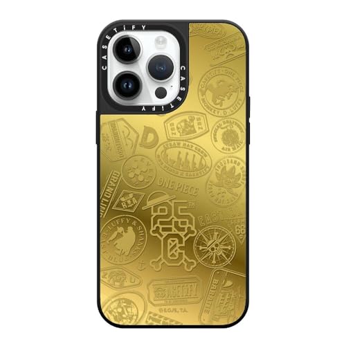 CASETiFY MagSafe Ή~[ iPhone 14 Pro Max P[X [ː / 1.5m̗NA / One Piece ] - Vo[ (ubNop[) - ONE PIECE 25th Chronicle S