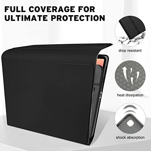 Samsung S6 Lite Tablet Case with Keyboard(UK Version),Slim Smart Leather Cover with S Pen Holder for Samsung Galaxy Tab S6 Lite 10.4 Inch 2022/2020(SM-P613/P619/P610/P615), Black
