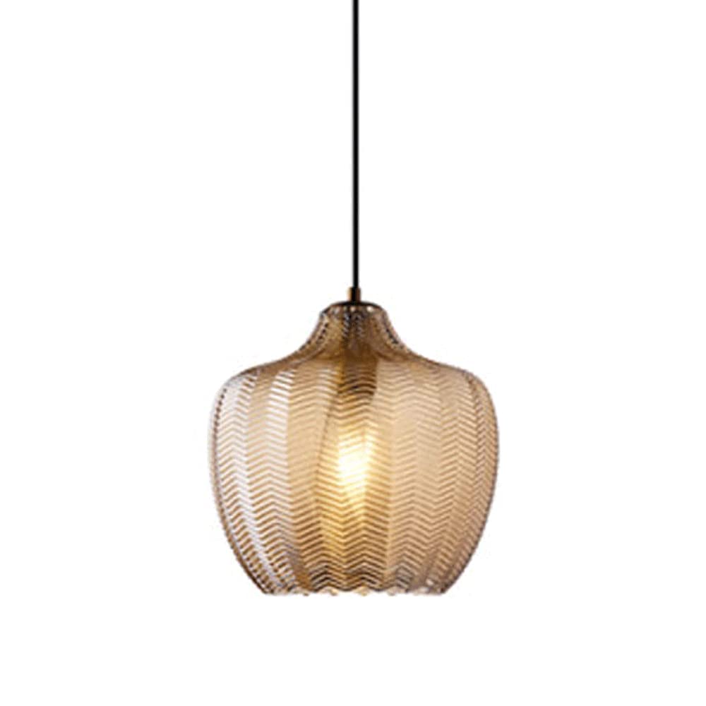 Suspension en verre style simple culot E27 luminaire décoratif de salle