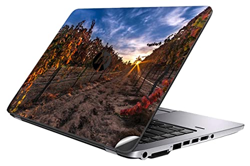Image of GADGETS WRAP Printed Vinyl Top Only Skin Sticker Decal for HP Elitebook 820 G1 Laptop - Vineyard
