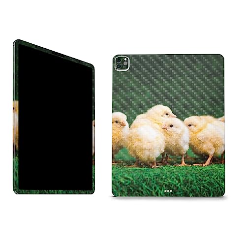 Image of MightySkins Carbon Fiber Skin Compatible With Apple iPad Pro 12.9 inch M2 6th Gen (2022) Full Wrap Kit - Group Of Chicks | Protective Durable Textured Carbon Fiber Finish | Easy To Apply | Made in the USA