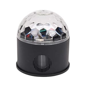 EXCEART Disco Ball Party Light LED 9 kleuren kristallen bol koepel geluid strobe verlichting podiumlamp met…