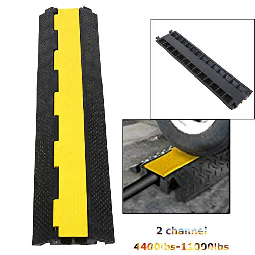 Yonntech Protection de sol en caoutchouc 2 canaux 100 cm