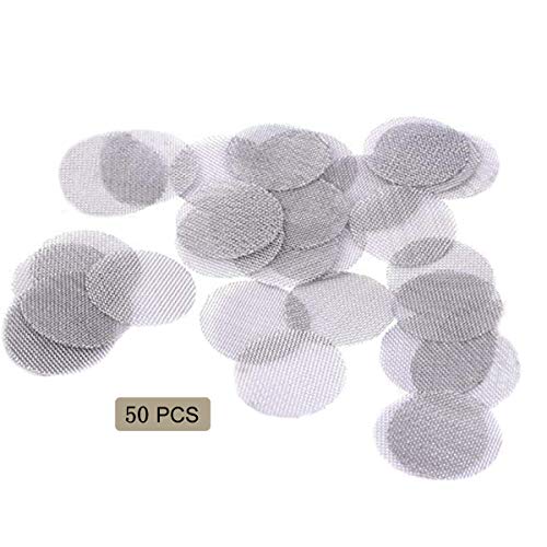 TMKEFFC Smoke Gun Filter Screens 50 PCS Set Metal 0.78 Inches for Portable