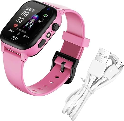 Kids Smart Watch with SOS Call & GPS Tracking SIM Card Support IP67 Waterproof Touch Screen kids smart watch fitness tracker School Mode Alarm Class Mode & Activity Features for Boys Girls