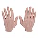 Künstliche Hände, realistisches Silikon-Handmodell, weich, flexibel, wiederverwendbar, männliche Schaufensterpuppe, Handmodell für Schmuckmalerei, 1 Paar