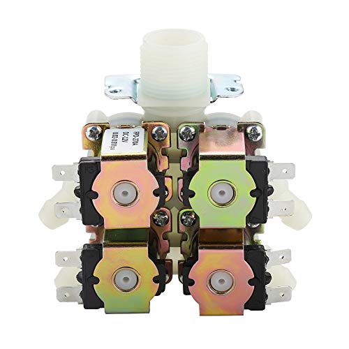 Électrovanne DC 12V G3/4 1 entrée 4 sorties vanne d'arrêt plastique - 6
