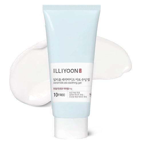 Illiyoon Ceramide Ato Gel calmante - Hidratante facial vegano para todo tipo de piel, 5.9 onzas líquidas (5.9 fl oz)