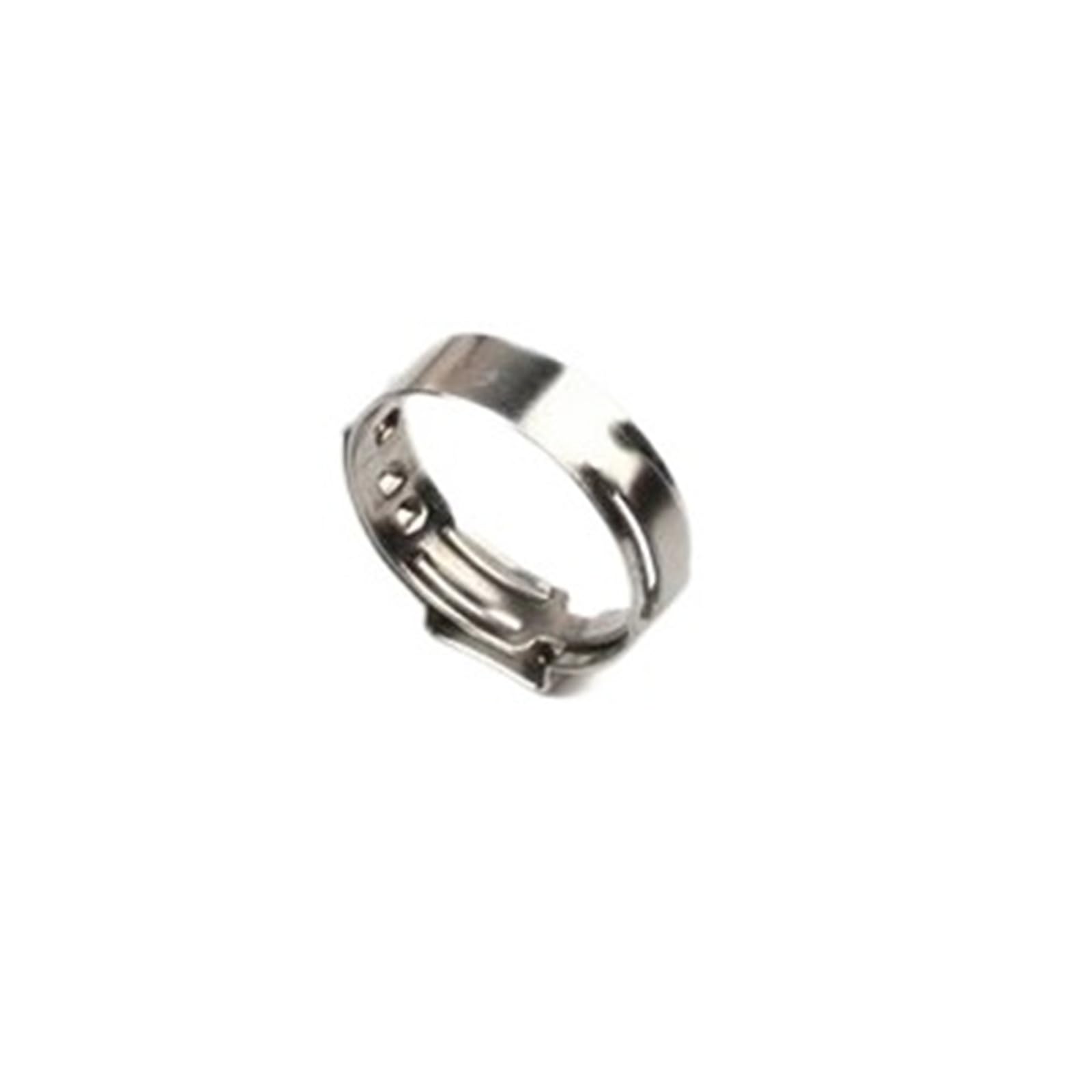 Hqycl One Color 100Pcs 4.7-23.5Mm Single Ear Hose Clamps 304 Stainless Steel Single Ear Hose Clips Ear Pipe Clamps For Sealing Kinds Of Hose(10.3-12.8Mm)