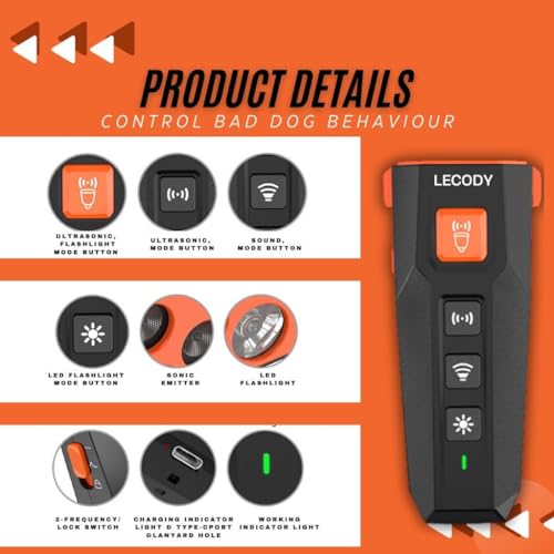Lecody Ultrasonic Dog Repeller With Remote thumb #3