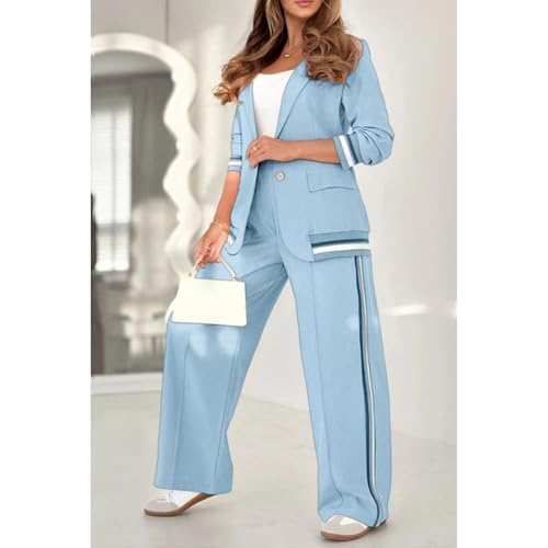 Women's Business Blazer Pant Suit Set for Work Office Two Piece Sets Pants Suits Professional Blazer Pantsuits Set2