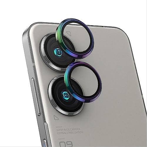 GIOPUEY [Protection Complète Caméra Arrière Protecteur Compatible avec ASUS Zenfone 10, [Double Protection] Metal + Verre Trempé, Verre Trempé Camera -...
