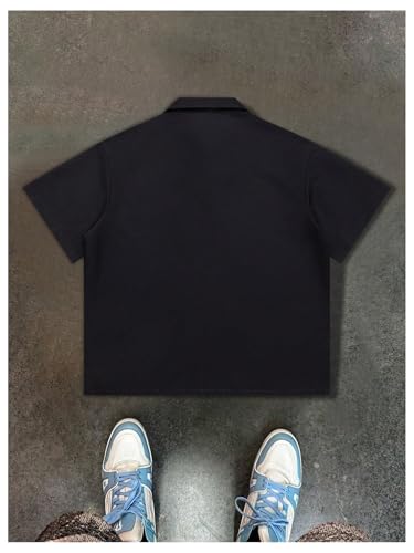 SOLY HUX Men's Summer Zip Up Graphic Tees Short Sleeve Hawaiian Tshirts Lapel Collar Tops2