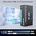 KVM Switch 3 Monitors 2 Computers, ANXQQ 8K@60Hz 4K@144Hz Monitor Switch for 2 Computers, KVM Switch Displayport HDMI with Power Adapter and Wired Remote