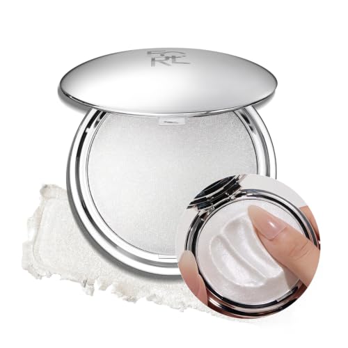 FOCALLURE Shimmer Face Highlighter Makeup Powder, Gel to Powder Glow Finish, Leaving a Lightweight & Healthy Radiance, Long Lasting Luminous Face Body Highlighter Makeup,WT01 The Ice Planet