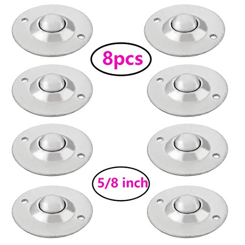 MoKell 8pcs CY-16B 5/8-inch Bearing Steel Roller Ball Flange Conveyor Transfer Unit