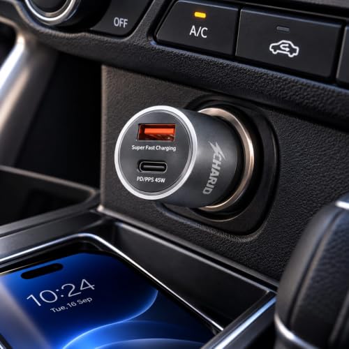 Image of Car Charger Fast Charging 145W, Multi Port Car Fast Charger 100W Type C & 45W PD Charger, Car Laptop Charger Fast Charging Adapter for Smartphones, 12V Car Charger Socket with Cable 3 in 1